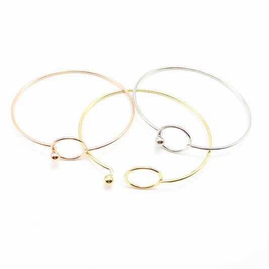 Korean-style Fashionable Snap-clasp Metal Bracelet