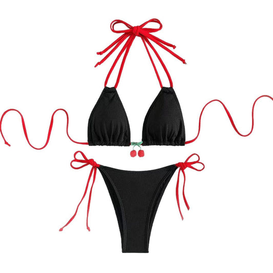 New Style Swimsuit Womens Sexy Little Cherry Bikini Beach Vacation Two-Piece Swimwear For Women